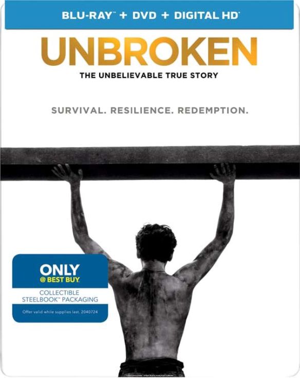  Unbroken [Includes Digital Copy] [Blu-ray/DVD] [SteelBook] [Only @ Best Buy] [2014]