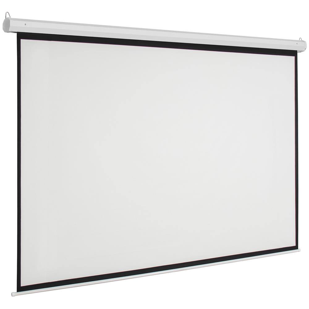 Alt View 3. Winado - 92" inch 16:9 HD Electric Motorized Projector Screen Projection Remote Control - Matte White.