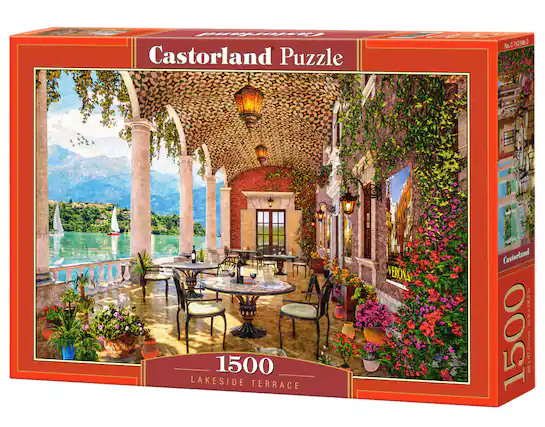 Castorland Puzzle, 1500, Lakeside Terrace, Castorland, No C-152186-2, 268218,5i, 20.8 & 1500 Cm/c, 68%4