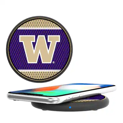 Front. Keyscaper - Washington Huskies Wireless Charging Pad - Multicolor.