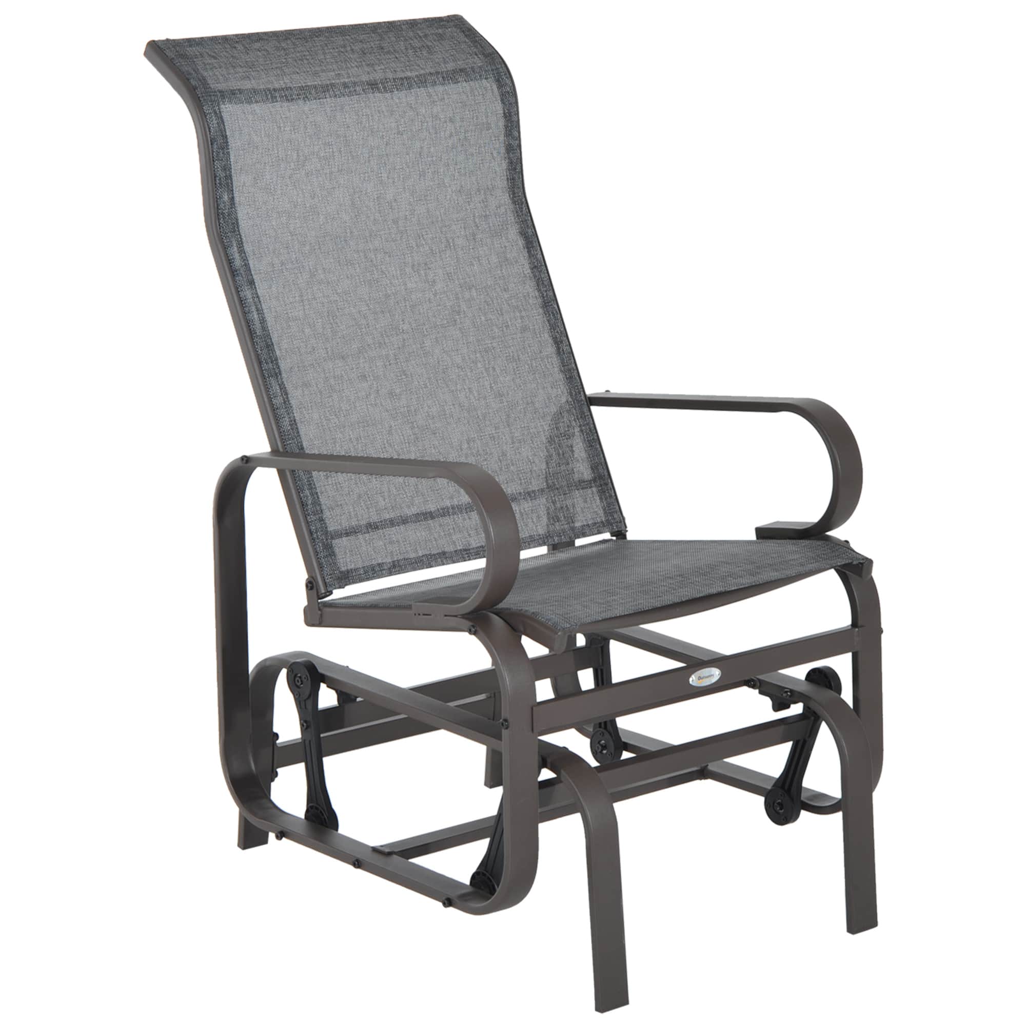 Outsunny - Gliding Lounger Chair - Gray