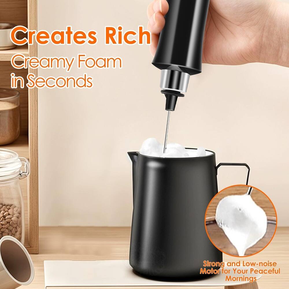 Creates Rich Creamy Foam in Seconds

Strong and Low-noise Motor for Your Peaceful Mornings