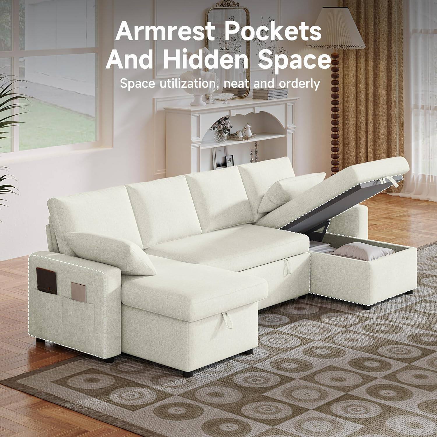 Armrest Pockets And Hidden Space  
Space utilization, neat and orderly