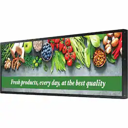 Samsung - 37" SHC Series 1920x540 Stretch Signage Display SH37C - 37" LCD - Vertical Alignment (VA) - 24 Hours/7 Days - Black