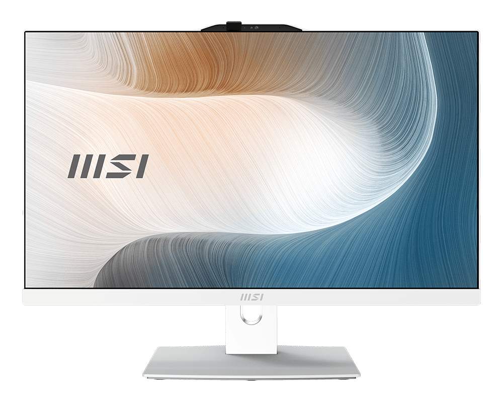 MSI - Modern AM242TP 23.8" FHD Touch-Screen All-in-One - intel core 3-100U - 8GB Memory - 512GB SSD - White