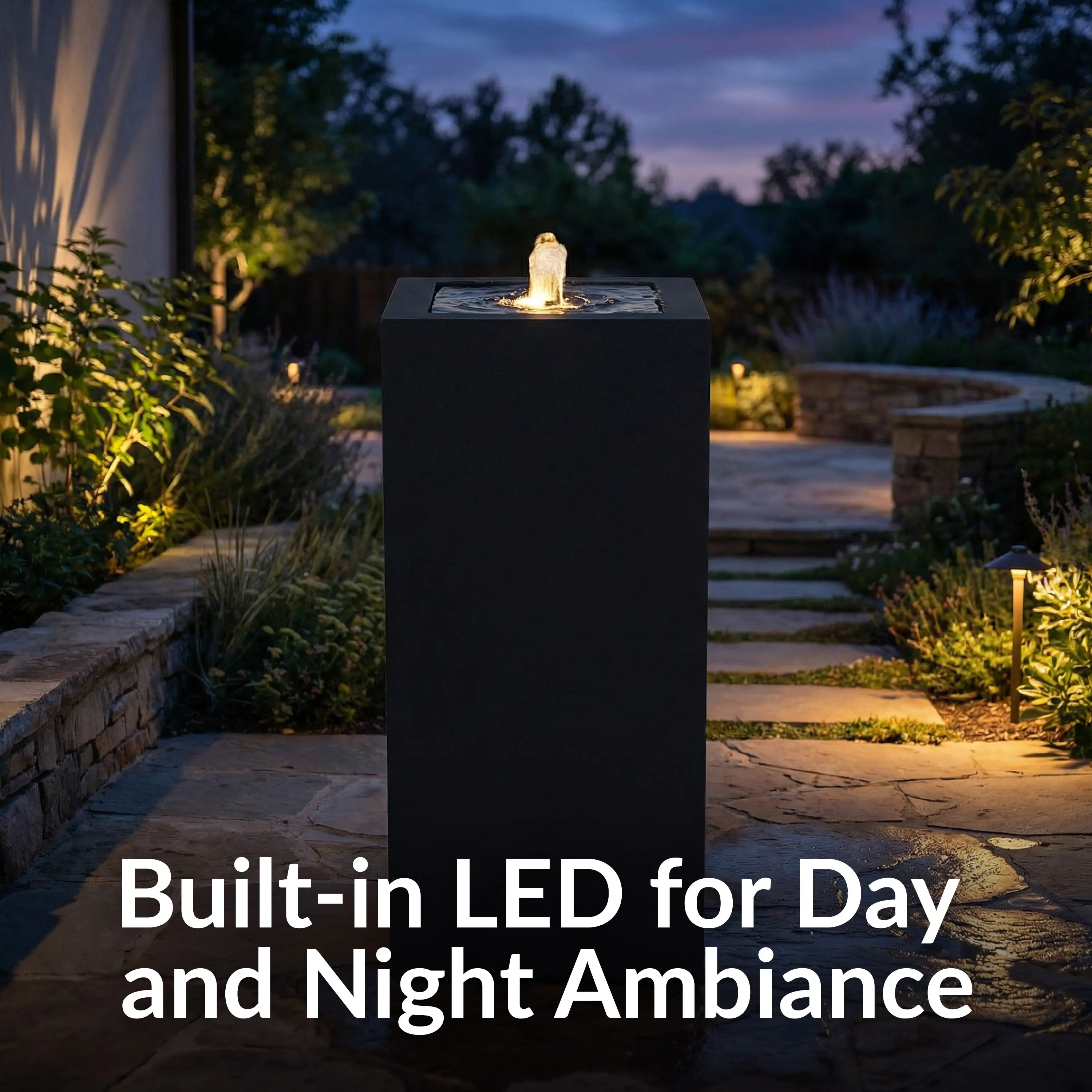 Built-in LED for Day and Night Ambiance