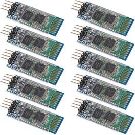 ACJPR - 10pcs HC-06 Bluetooth RS232 Module, 4 Pin, Bi-Directional for Arduino