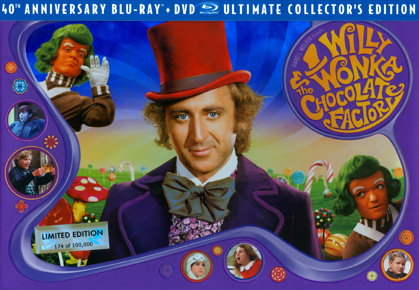 Willy Wonka & the Chocolate Factory (Three-Disc 40th Anniversary  Collector's Edition Blu-ray/DVD Combo)