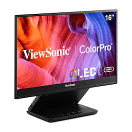 ViewSonic - Refurbished Excellent - VP16-OLED Ergonomic Stand Portable 15.6" 1080p OLED Monitor (CR) - Black
