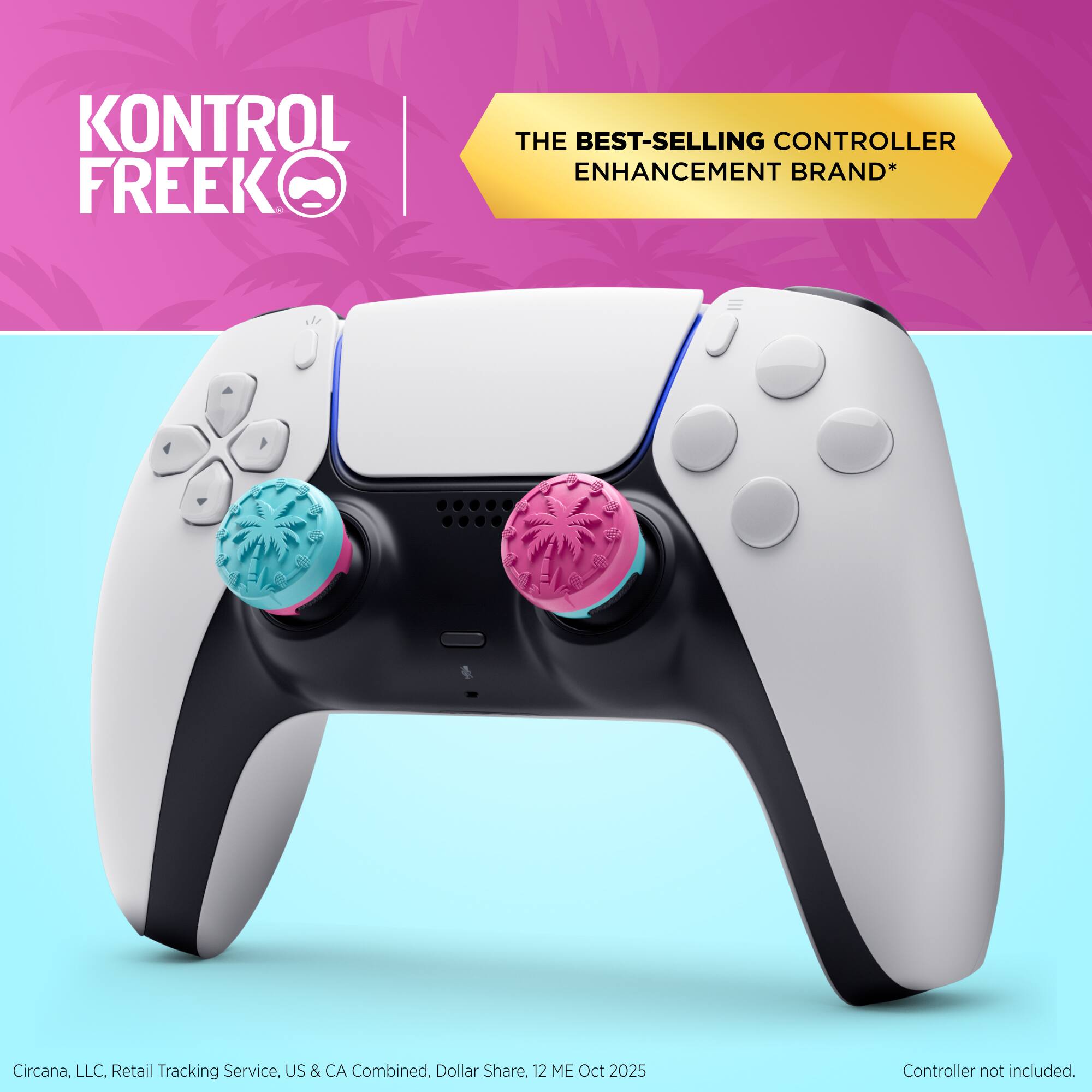 KONTROL FREEK THE BEST-SELLING CONTROLLER ENHANCEMENT BRAND*  
Circana, LLC. Retail Tracking Service. US & CA Combined, Dollar Share, 12 ME Oct 2025  
Controller not included.