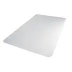 Front. Floortex - Premium XXL Rectangular Vinyl Chair Mat for Low Pile Carpet 48 x 118 inches - Clear.