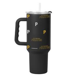 Logo Brands - Pittsburgh Pirates 40oz. Step and Repeat Powder Coat Tumbler - Black