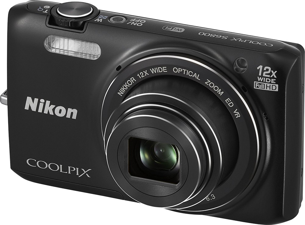 Best Buy: Nikon Coolpix S6800 16.0-Megapixel Digital Camera Black