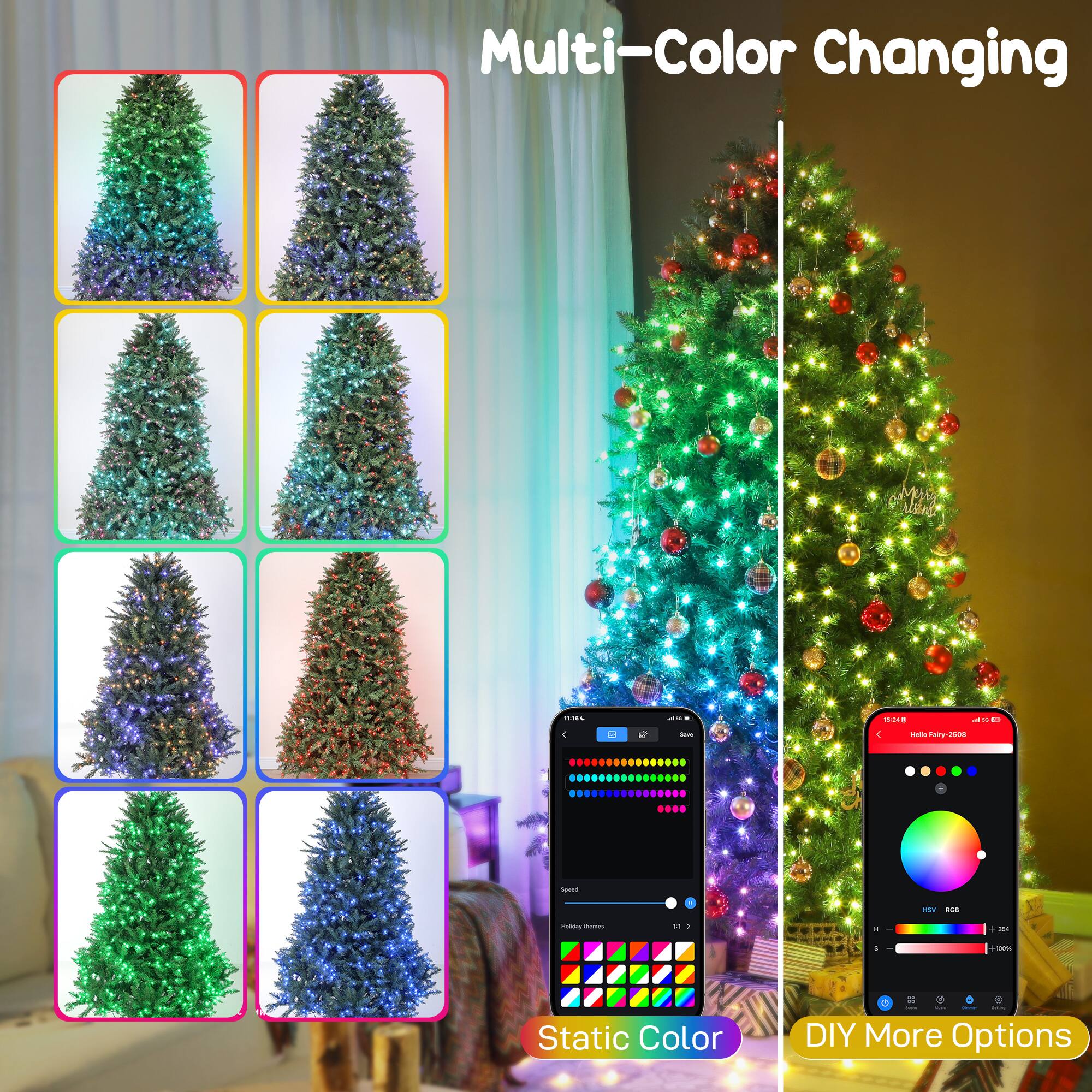 Multi-Color Changing

Static Color

DIY More Options