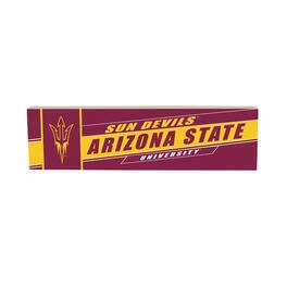 Evergreen Enterprises - Arizona State Sun Devils 5" x 18" Shadow Logo Wood Mantle Sign - Multicolor