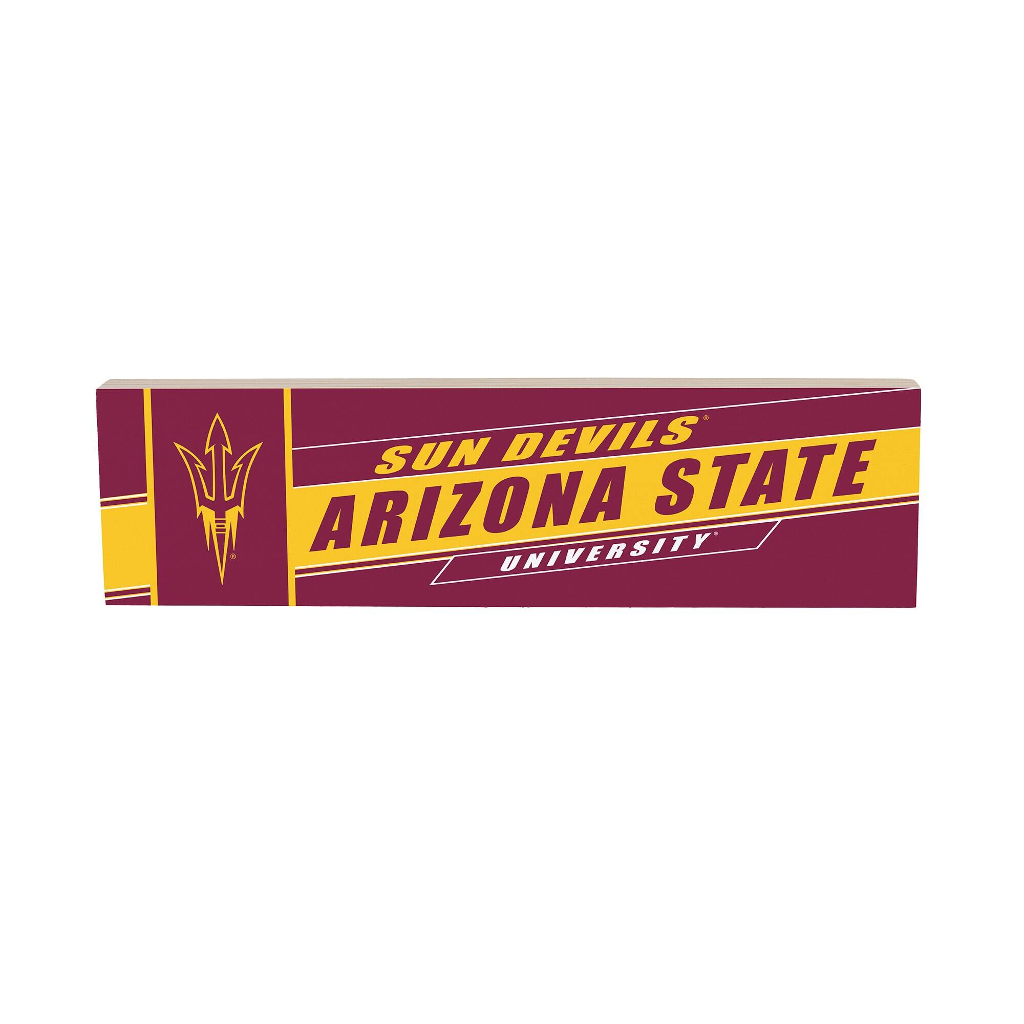 Arizona State Sun Devils 5" x 18" Shadow Logo Wood Mantle Sign