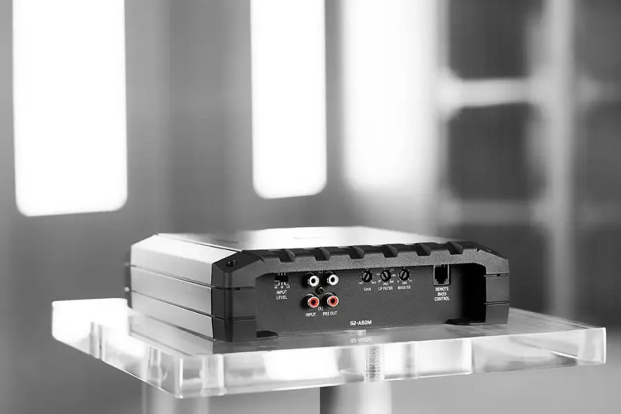 Alt View 14. Alpine - S-Series Class D Mono Amplifier with Variable Crossovers - Black.