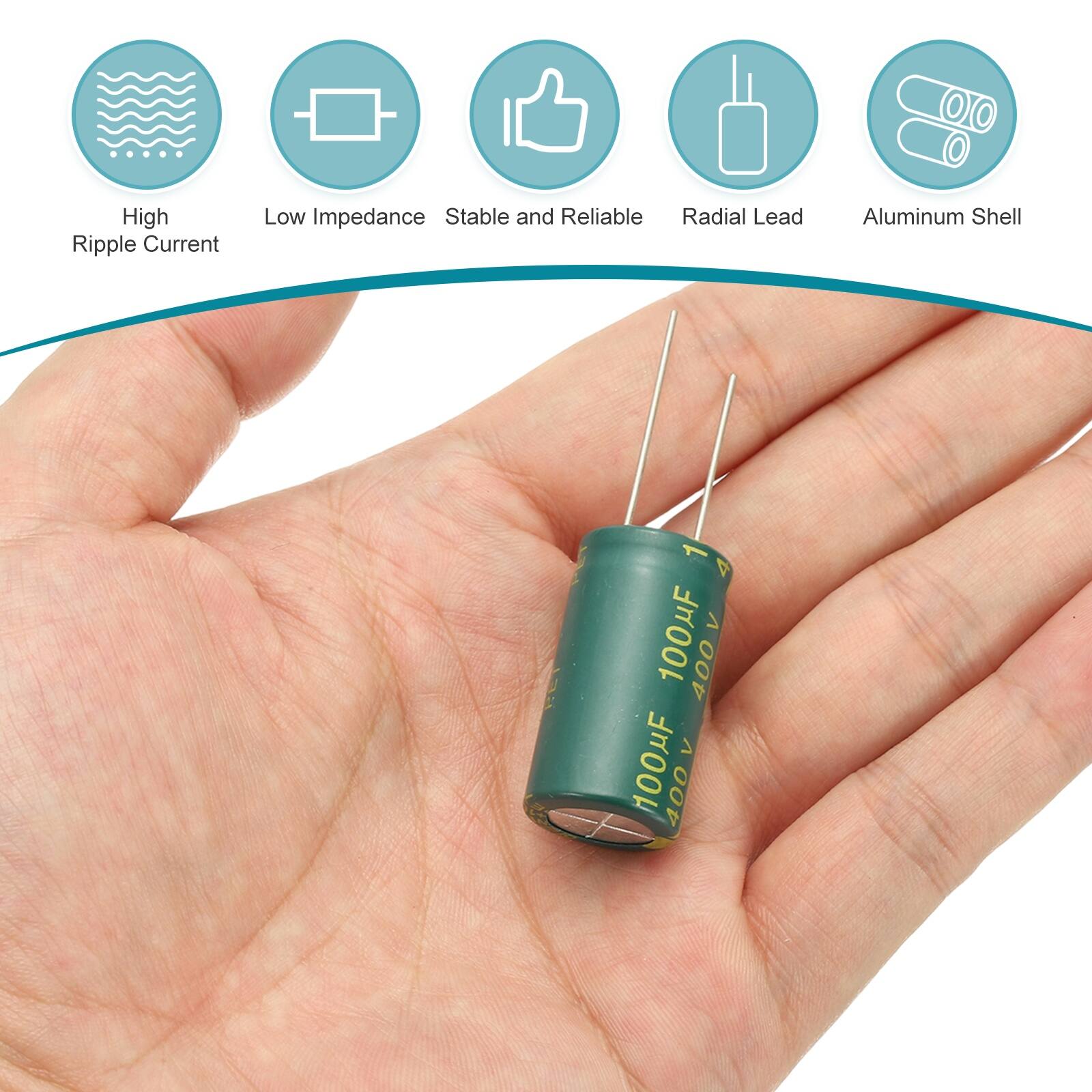 High Ripple Current Low Impedance Stable and Reliable Radial Lead Aluminum Shell 1 4 > 100uF 400V