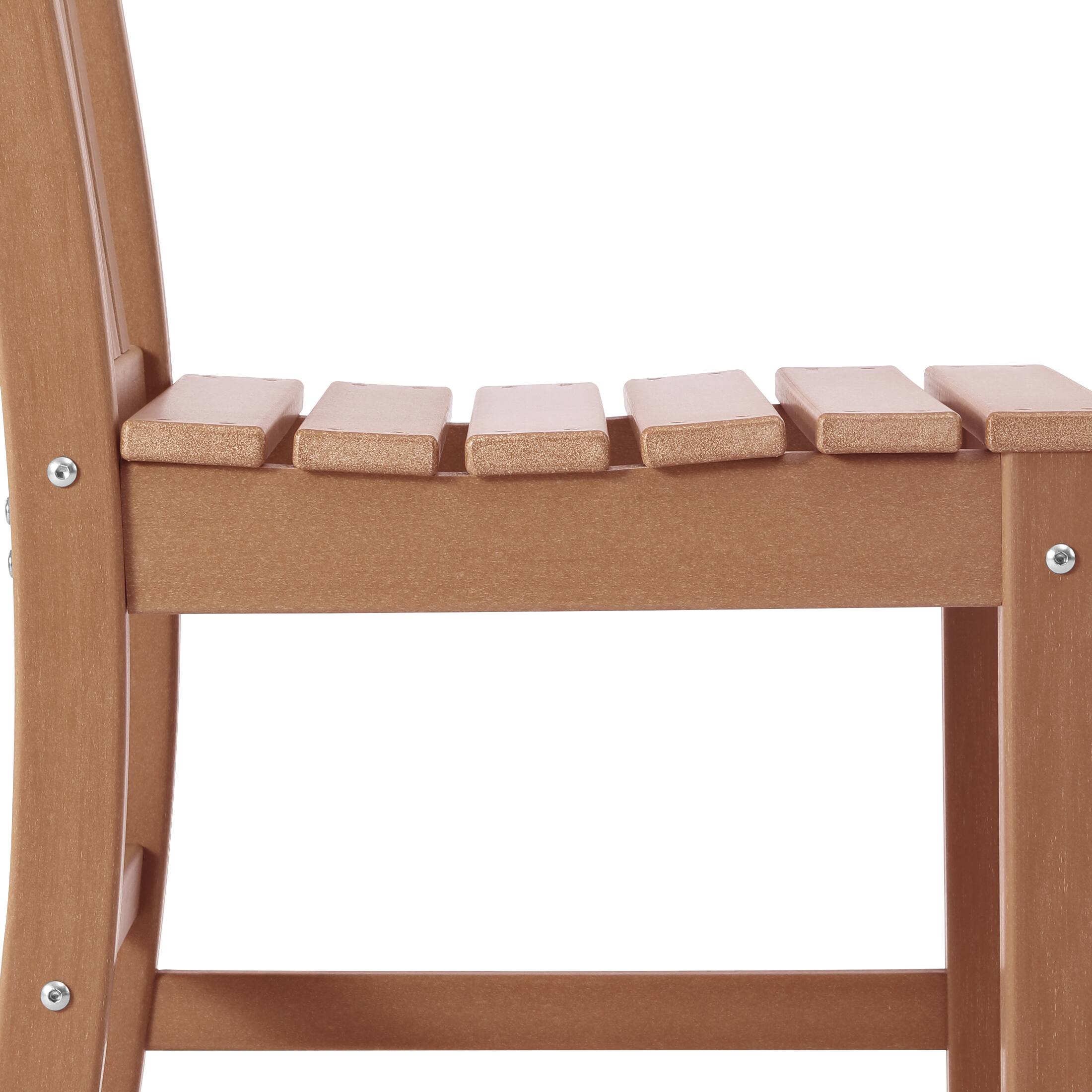 Alt View 3. WestinTrends - WestinTrends Malibu Outdoor Patio Dining Chair - Teak.