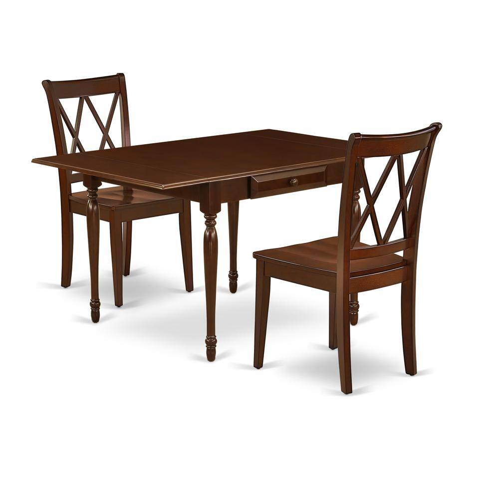 Left. East West Furniture - Dining Room Set Mahogany - Brown.