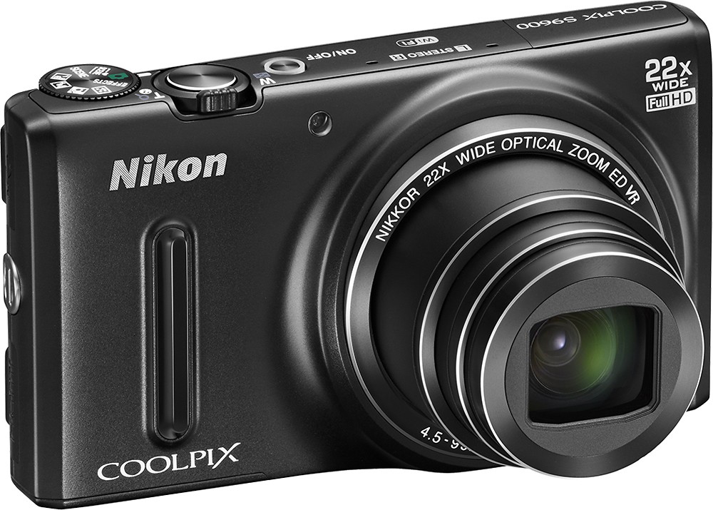 Best Buy: Nikon Coolpix S9600 16.0-Megapixel Digital Camera Black