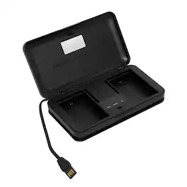 Green Extreme - USB LCD Dual Charger Case for Canon LP-E6/LP-E6NH Battery