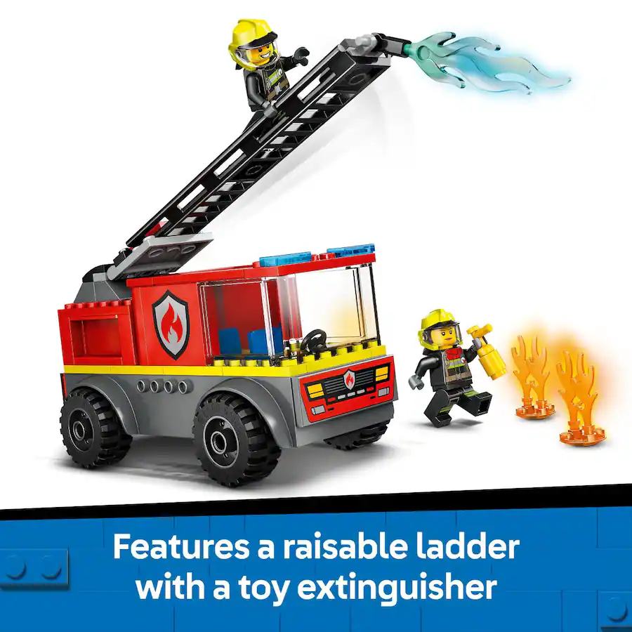 Lego Ladder Set LEGO City Fire Ladder Truck Toddler Building Toy 60463 6518569 - Best Buy