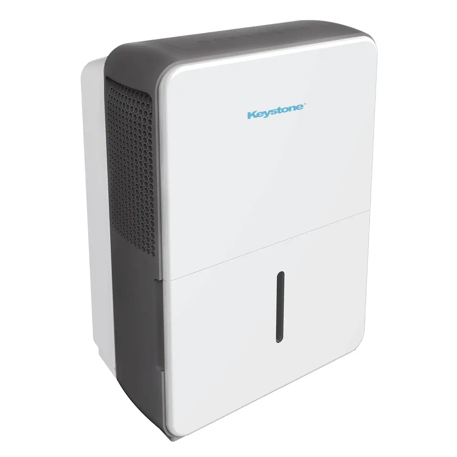 Front. Keystone - 50 Pint Dehumidifier with Electronic Controls - White.