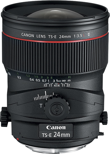 Best Buy: Canon TS-E 24mm f/3.5L II Tilt-Shift Lens Black 3552B002