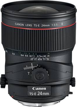Canon - TS-E 24mm f/3.5L II Tilt-Shift Lens - Black