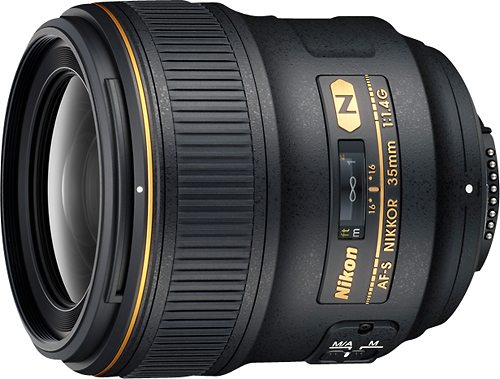 Nikon AF-S NIKKOR 35mm f/1.4G Wide-Angle Lens Black 2198 - Best Buy