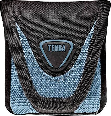Front Standard. Tenba - Mixx Small Camera Pouch - Black/Blue.