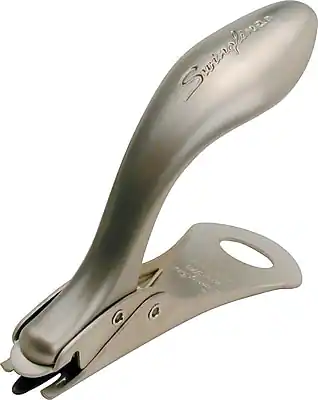 Front. Swingline - Heavy Duty Spring-Loaded Push Staple Remover, Silver Chrome - Silver.