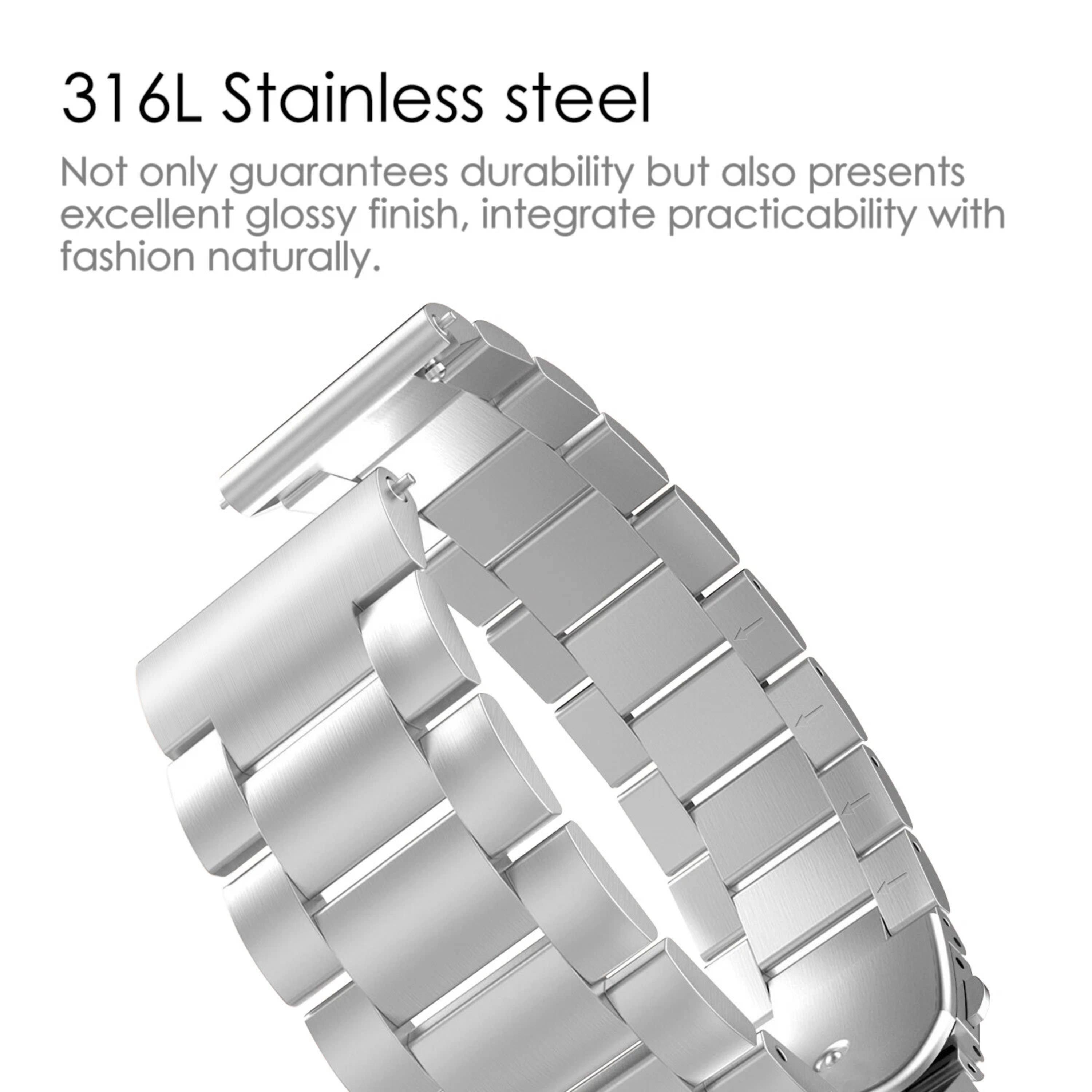 316L Stainless steel

Not only guarantees durability but also presents excellent glossy finish, integrate practicability with fashion naturally.