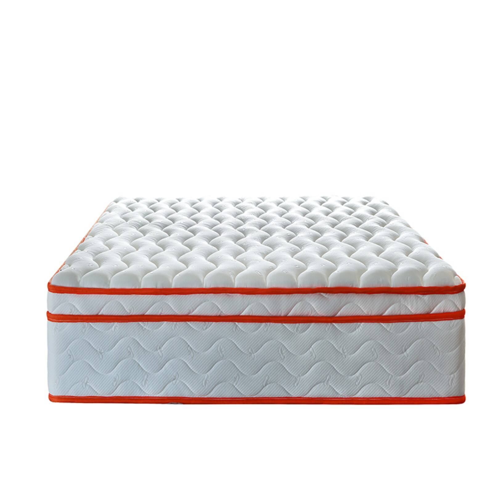 Alt View 5. Glintex - Full Size 10 Inch Hybrid Mattress in a Box, Medium Firm Memory Foam with Pocket Springs, CertiPUR-US - Milk White.