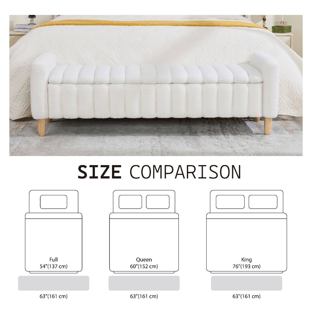 SIZE COMPARISON
Full 54"(137 cm)
Queen 60"(152 cm)
King 76"(193 cm)
63"(161 cm)
63"(161 cm)
63"(161 cm)