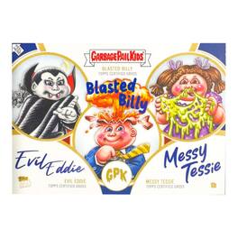 Garbage Pail Kids 2024 Topps Media Menace | Eddie, Billy, Tessie - Blue