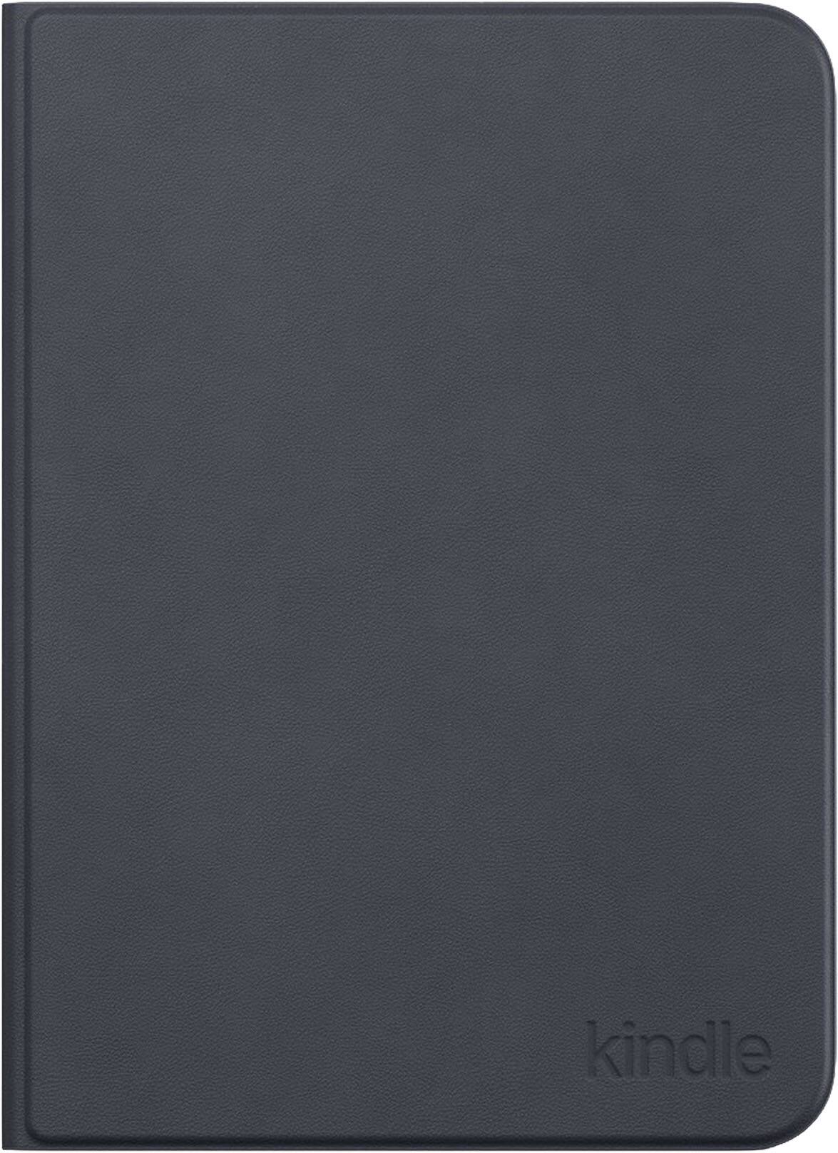Front. Amazon - All-New Amazon Kindle Aluminum Slim Cover w/ Magnetic Attach, Lightweight, Foldable Protective Case, Plant-Based Leather - Graphite.