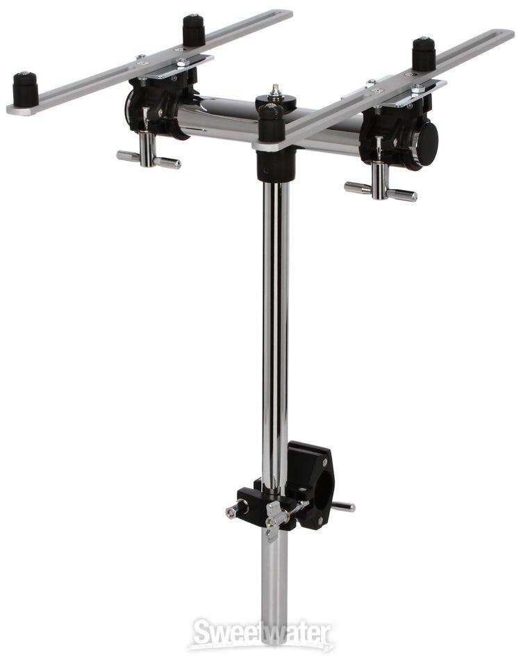 Front. Gibraltar Hardware - Laptop Mount with Multi-clamp, Electronic Mounting Station with 16.5" Mounting Arms for Small Mixer or Gear Clamps.