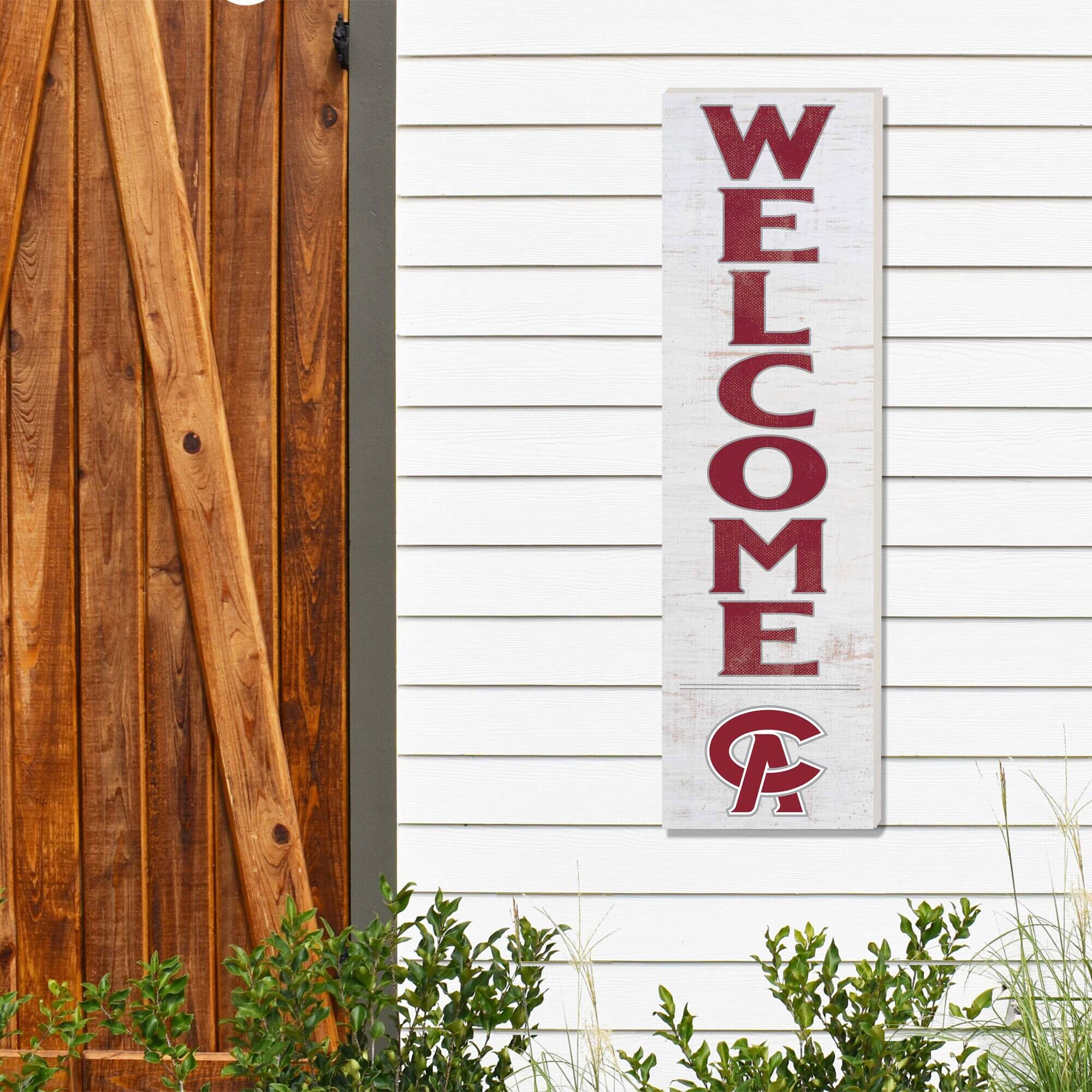 Alt View 1. Jardine - Coastal Alabama Community College 10'' x 35'' Indoor/Outdoor Welcome Sign - White.