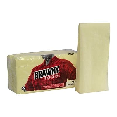 "Brawny - Professional Nylon Dusting Wipers, 24"" x 24"", 200 Wipers/Box (29624) - Yellow" price history on PriceWatchPro