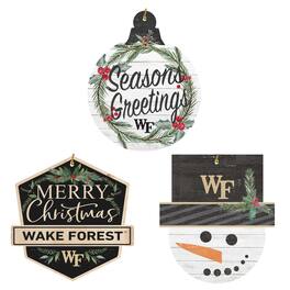 Jardine - Wake Forest Demon Deacons Ornament Bundle - White