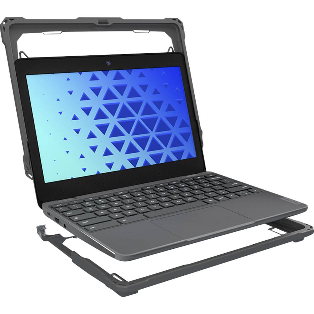 Alt View 3. Max Cases - Extreme Shell-F3 Slide Case for 300e/100e and G4 Chromebook LNESF3300EG4GRY - Gray.