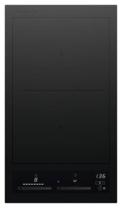 Fisher & Paykel - 12" Built-in Electric Cooktop, 2 Elements with SmartZone - Black