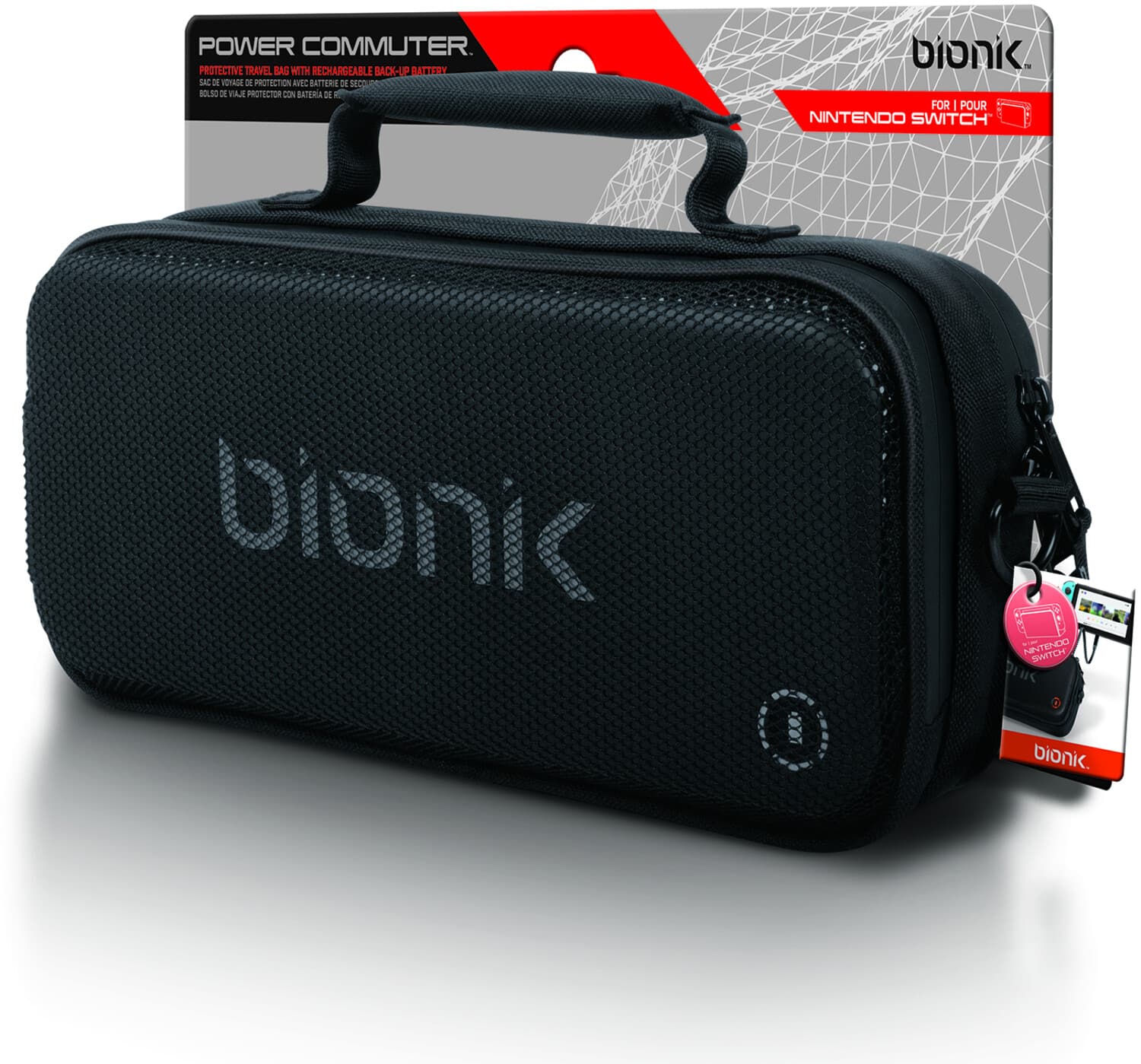 Bionik - Nintendo Switch Power Commuter Portable Power - With Travel Case - Multicolor