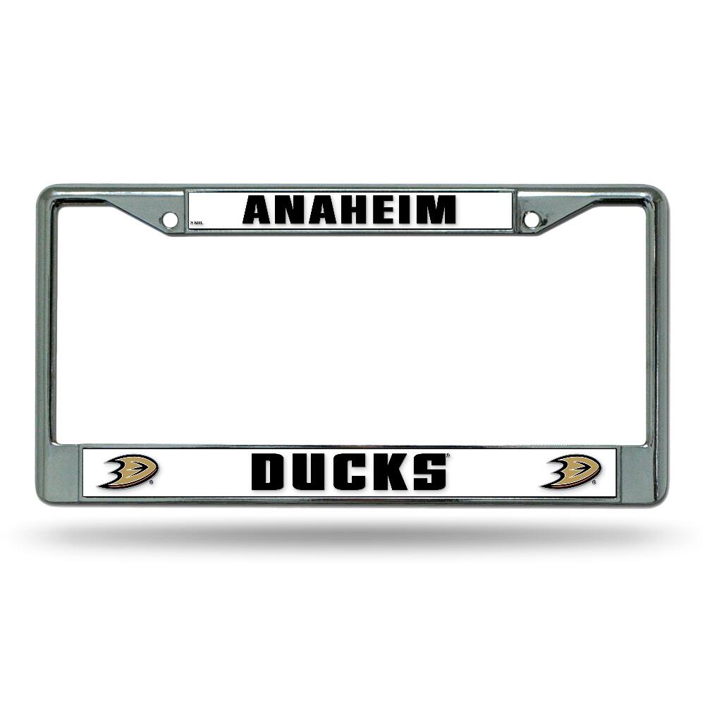 Rico Industries - Anaheim Ducks NHL Chrome Metal License Plate Frame - Multi