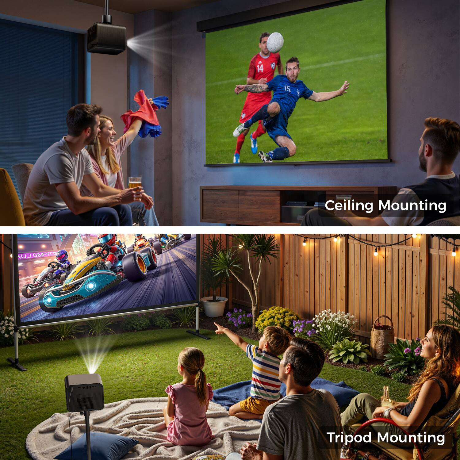 Ceiling Mounting

Tripod Mounting