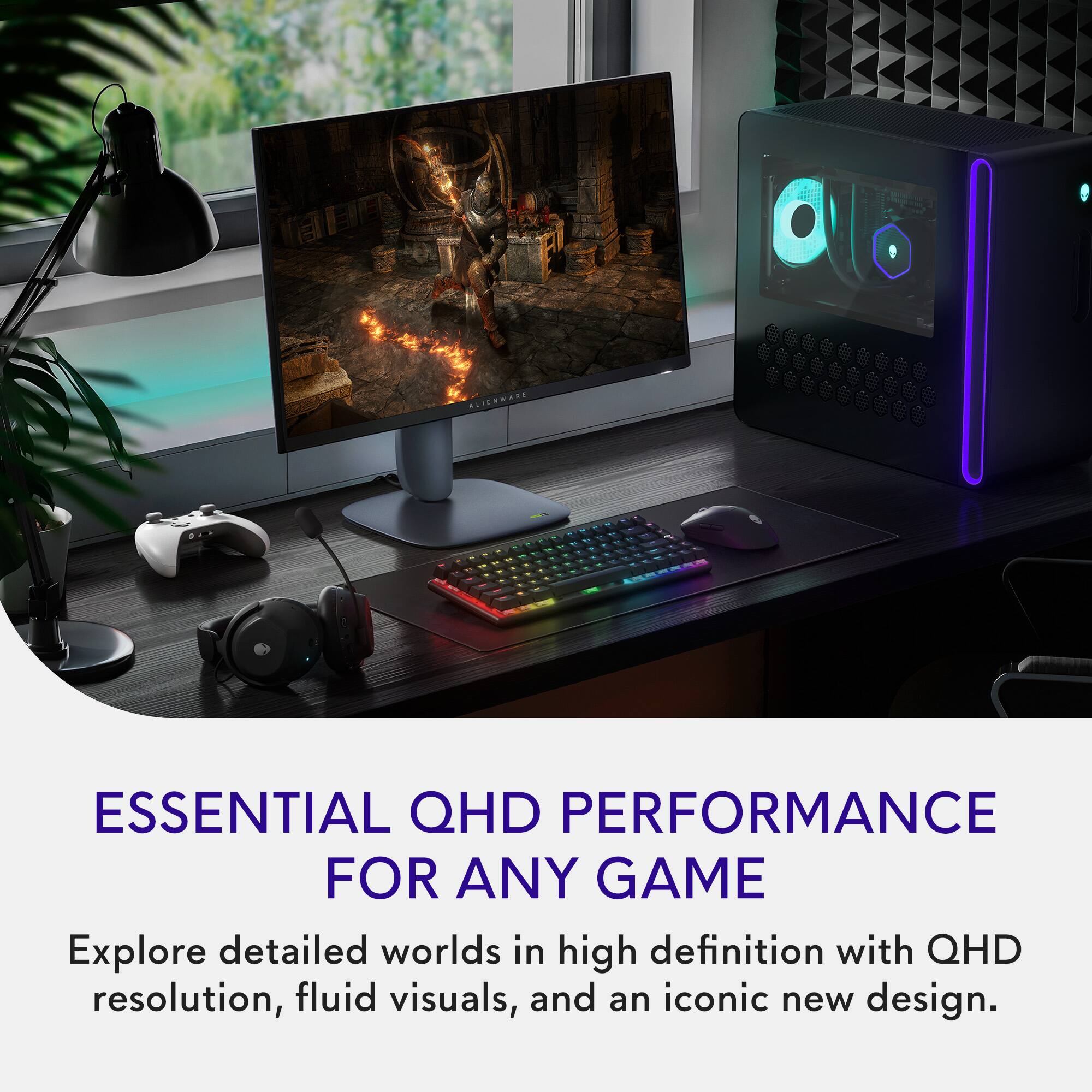 Essential QHD Performance for Any Game - Explore detailed worlds in high definition with QHD resolution, fluid visuals, and an iconic new design.