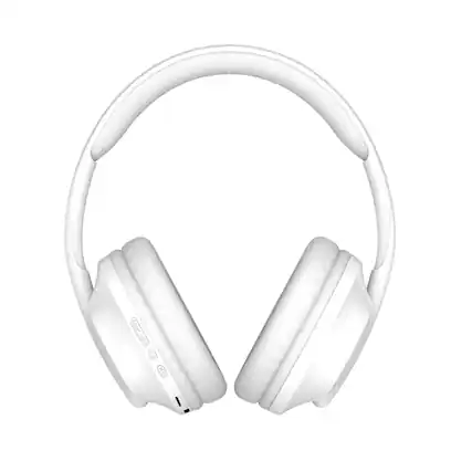Front. RCA - Wave-55 Wireless Over-Ear Bluetooth Headphones, 12H Playtime - Matt White.