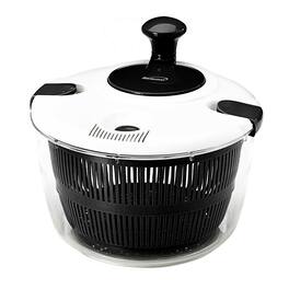 Brentwood - 5 Quart Salad Spinner in Black with Serving Bowl